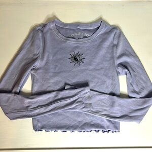 light purple long sleeve crop top from Aeropostale.